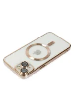 Uray store Apple iPhone 14 Plus Kılıf Kross Magneticsafe Kapak - Gold - Görsel 4