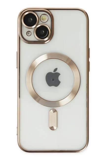 Uray store Apple iPhone 14 Plus Kılıf Kross Magneticsafe Kapak - Gold