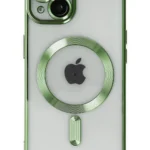 Uray store Apple iPhone 14 Plus Kılıf Kross Magneticsafe Kapak - Koyu Yeşil