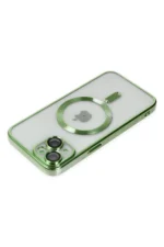 Uray store Apple iPhone 14 Plus Kılıf Kross Magneticsafe Kapak - Koyu Yeşil - Görsel 4