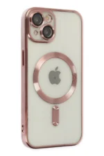 Uray store Apple iPhone 14 Plus Kılıf Kross Magneticsafe Kapak - Rose - Görsel 2