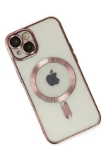 Uray store Apple iPhone 14 Plus Kılıf Kross Magneticsafe Kapak - Rose - Görsel 3