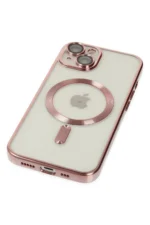 Uray store Apple iPhone 14 Plus Kılıf Kross Magneticsafe Kapak - Rose - Görsel 5