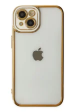 Uray store Apple iPhone 14 Plus Kılıf Liva Lens Silikon - Beyaz - Görsel 2