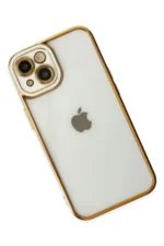 Uray store Apple iPhone 14 Plus Kılıf Liva Lens Silikon - Beyaz - Görsel 3