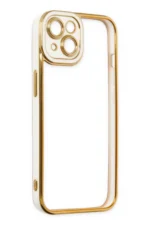 Uray store Apple iPhone 14 Plus Kılıf Liva Lens Silikon - Beyaz - Görsel 4