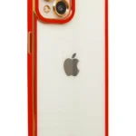 Uray store Apple iPhone 14 Plus Kılıf Liva Lens Silikon - Kırmızı
