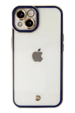 Uray store Apple iPhone 14 Plus Kılıf Liva Lens Silikon - Mavi - Görsel 2