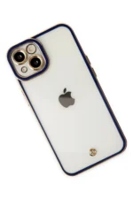 Uray store Apple iPhone 14 Plus Kılıf Liva Lens Silikon - Mavi - Görsel 3