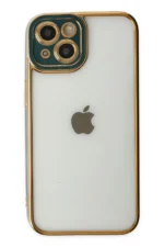 Uray store Apple iPhone 14 Plus Kılıf Liva Lens Silikon - Yeşil - Görsel 2