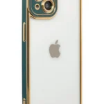 Uray store Apple iPhone 14 Plus Kılıf Liva Lens Silikon - Yeşil