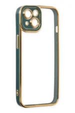 Uray store Apple iPhone 14 Plus Kılıf Liva Lens Silikon - Yeşil - Görsel 4