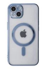 Uray store Apple iPhone 14 Plus Kılıf Magneticsafe Lazer Silikon - Sierra Blue - Görsel 2