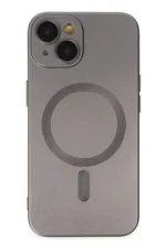 Uray store Apple iPhone 14 Plus Kılıf Moshi Lens Magneticsafe Silikon - Füme