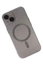 Uray store Apple iPhone 14 Plus Kılıf Moshi Lens Magneticsafe Silikon - Füme - Görsel 3