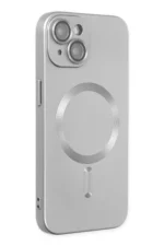 Uray store Apple iPhone 14 Plus Kılıf Moshi Lens Magneticsafe Silikon - Gümüş - Görsel 2