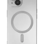 Uray store Apple iPhone 14 Plus Kılıf Moshi Lens Magneticsafe Silikon - Gümüş