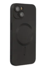 Uray store Apple iPhone 14 Plus Kılıf Moshi Lens Magneticsafe Silikon - Siyah - Görsel 2