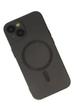 Uray store Apple iPhone 14 Plus Kılıf Moshi Lens Magneticsafe Silikon - Siyah - Görsel 3