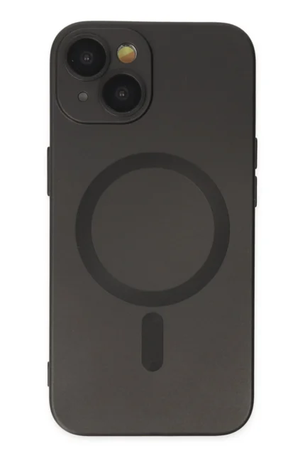 Uray store Apple iPhone 14 Plus Kılıf Moshi Lens Magneticsafe Silikon - Siyah