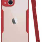 Uray store Apple iPhone 14 Plus Kılıf Platin Silikon - Kırmızı