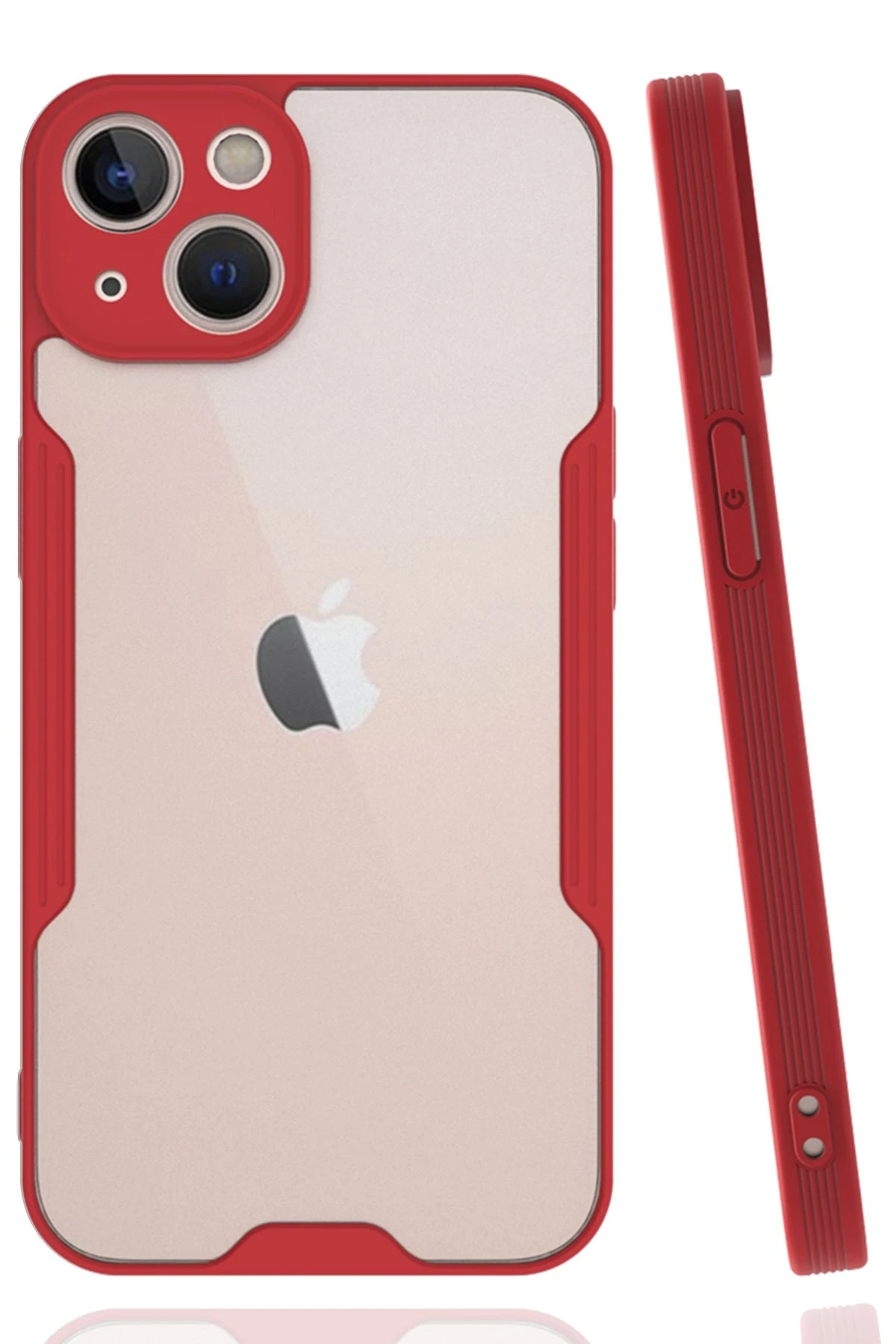 newface-iphone-14-plus-kilif-platin-silikon-kirmizi-default Uray store Apple iPhone 14 Plus Kılıf Platin Silikon - Kırmızı - Görsel 1