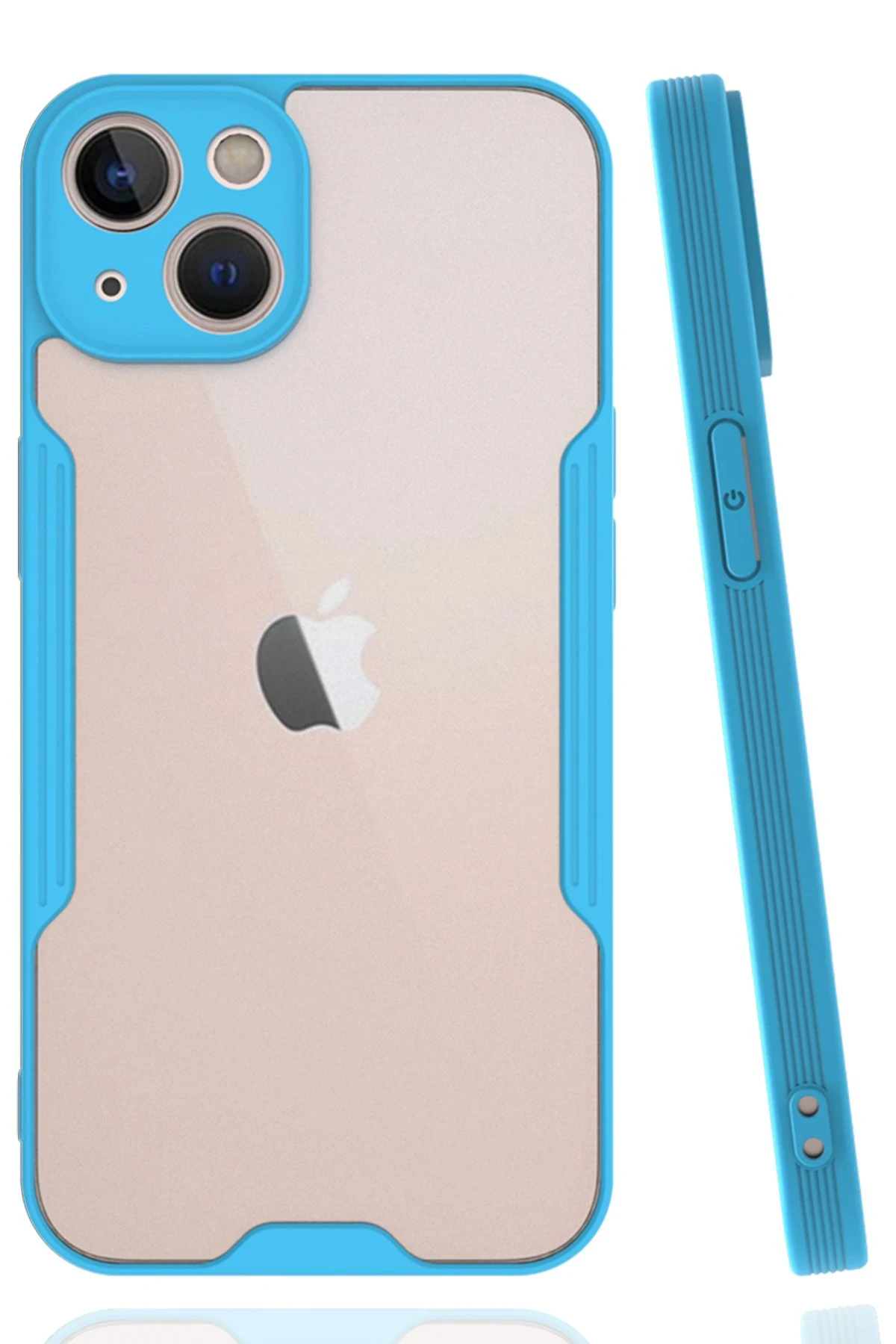 newface-iphone-14-plus-kilif-platin-silikon-mavi-default Uray store Apple iPhone 14 Plus Kılıf Platin Silikon - Mavi - Görsel 1