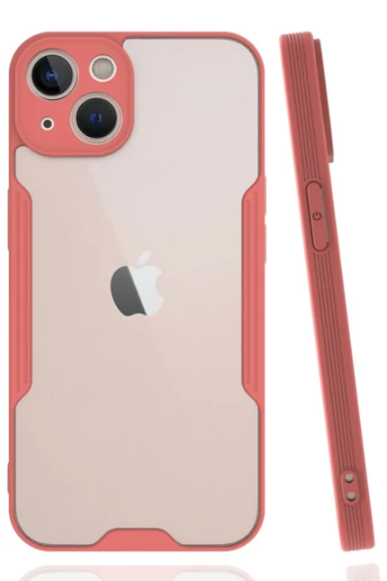 Uray store Apple iPhone 14 Plus Kılıf Platin Silikon - Pembe