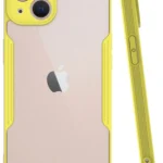 Uray store Apple iPhone 14 Plus Kılıf Platin Silikon - Sarı