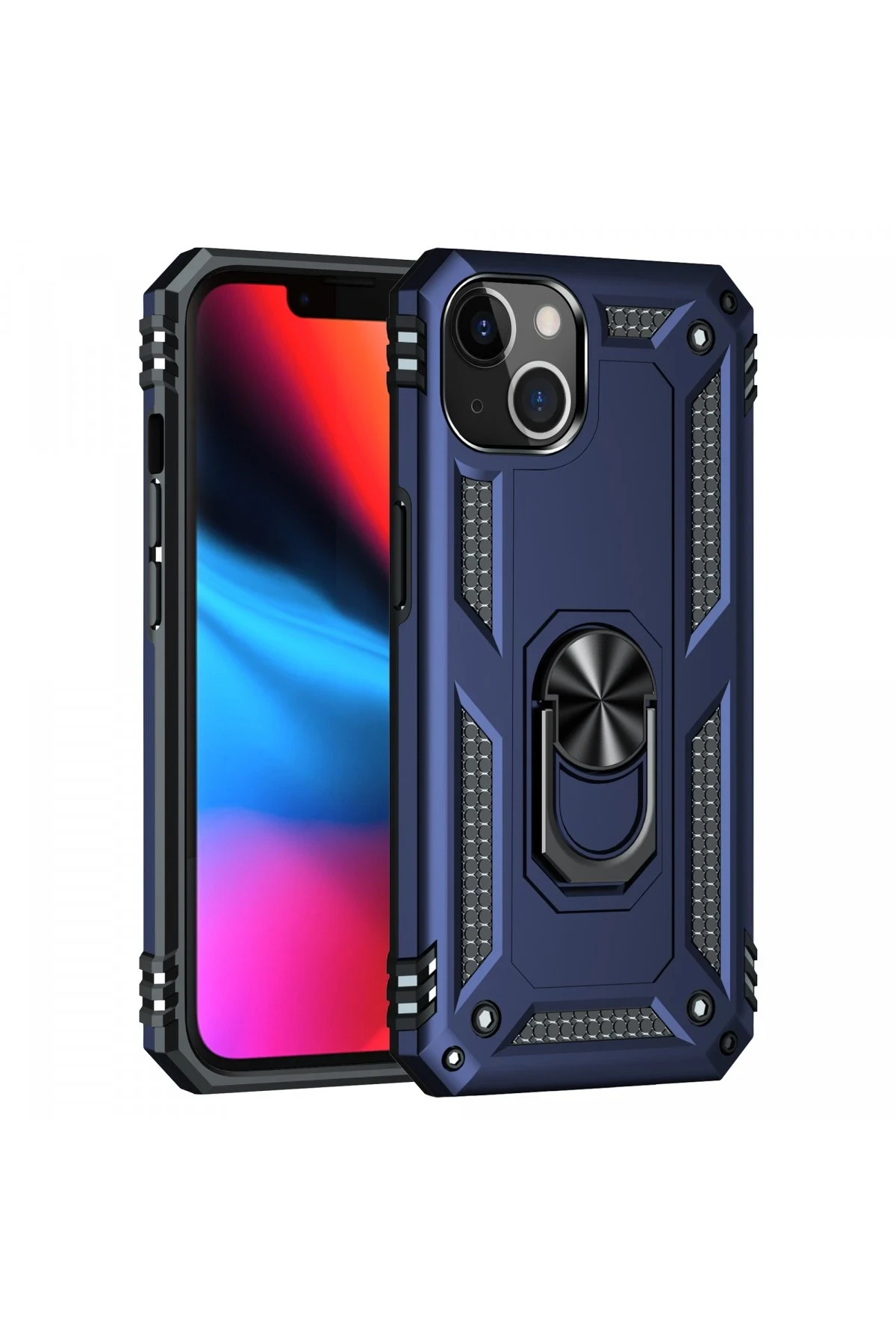 newface-iphone-14-plus-kilif-sofya-yuzuklu-silikon-kapak-lacivert-default Uray store Apple iPhone 14 Plus Kılıf Sofya Yüzüklü Silikon Kapak - Lacivert - Görsel 1