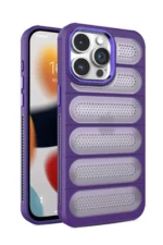 Uray store Apple iPhone 14 Pro Kılıf Airmax Silikon Kapak - Derin Mor