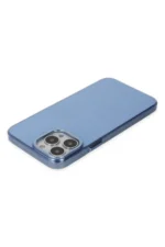 Uray store Apple iPhone 14 Pro Kılıf Anka PC Sert Metal Kapak - Mavi - Görsel 3
