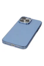 Uray store Apple iPhone 14 Pro Kılıf Anka PC Sert Metal Kapak - Mavi - Görsel 4