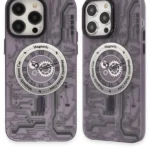 Uray store Apple iPhone 14 Pro Kılıf Apollo Magneticsafe Desenli Kapak - Apollo Mor - 5