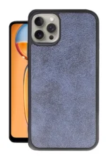 Uray store Apple iPhone 14 Pro Kılıf Aras Deri Kapak - Lacivert
