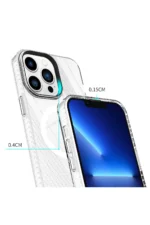 Uray store Apple iPhone 14 Pro Kılıf Beta Magneticsafe Silikon - Şeffaf - Görsel 5
