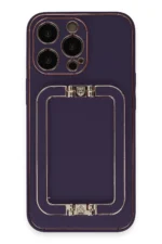 Uray store Apple iPhone 14 Pro Kılıf Coco Elit Kapak - Derin Mor
