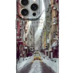 Uray store Apple iPhone 14 Pro Kılıf Crew Desenli Kapak - Galata Kulesi
