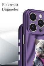 Uray store Apple iPhone 14 Pro Kılıf Crew Desenli Kapak - Galata Kulesi - Görsel 3