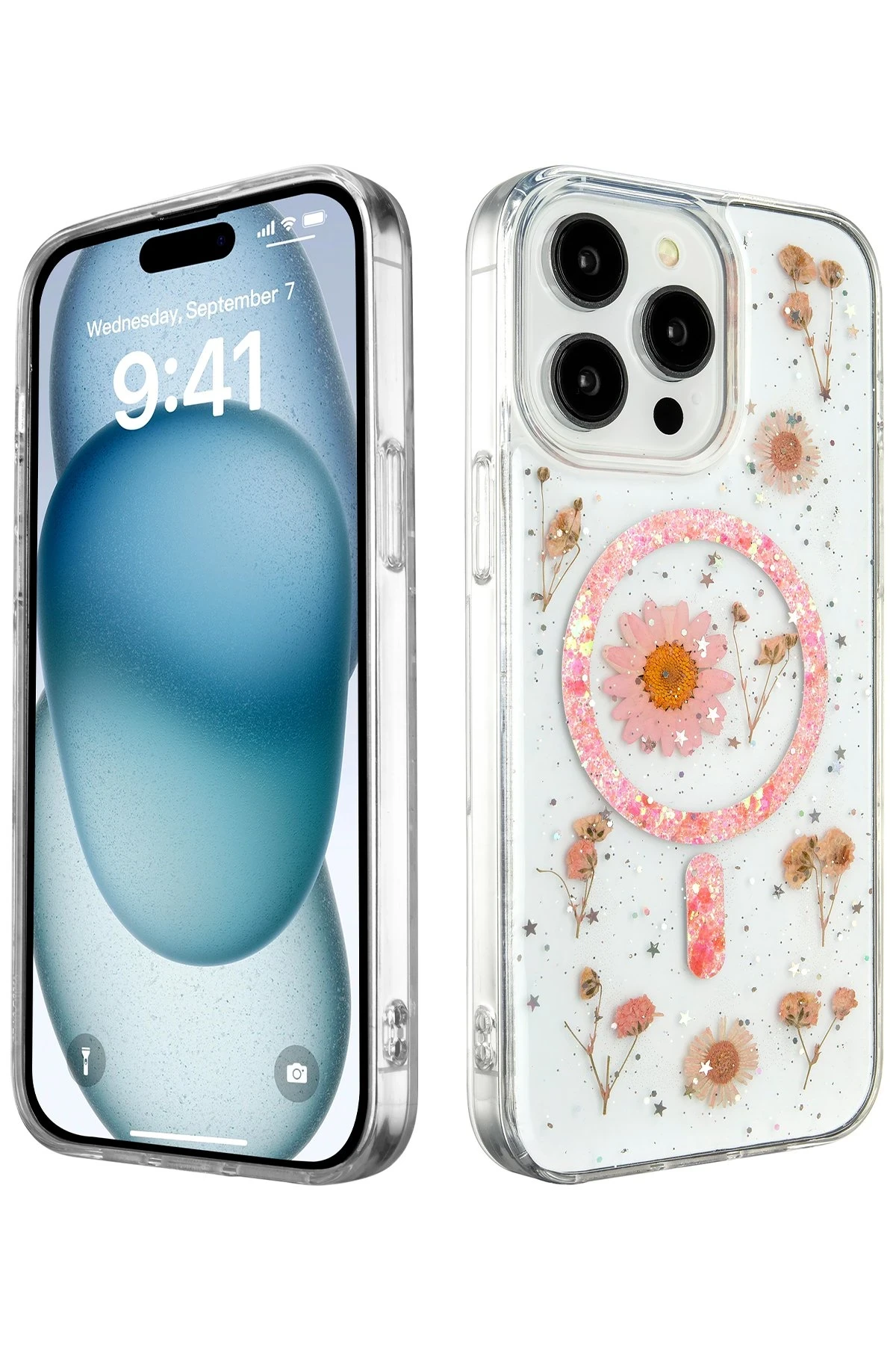 newface-iphone-14-pro-kilif-daisy-simli-magsafe-kapak-pembe-default Uray store Apple iPhone 14 Pro Kılıf Daisy Simli Magsafe Kapak - Pembe - Görsel 1