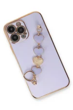 Uray store Apple iPhone 14 Pro Kılıf Esila Silikon - Lila - Görsel 3