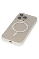 Uray store Apple iPhone 14 Pro Kılıf Grand Magneticsafe Kapak - Beyaz - Görsel 3