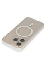 Uray store Apple iPhone 14 Pro Kılıf Grand Magneticsafe Kapak - Beyaz - Görsel 4