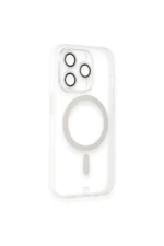 Uray store Apple iPhone 14 Pro Kılıf Grand Magneticsafe Kapak - Şeffaf - Görsel 5