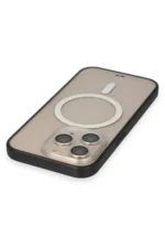 Uray store Apple iPhone 14 Pro Kılıf Grand Magneticsafe Kapak - Siyah - Görsel 3