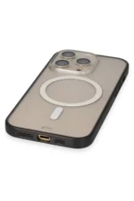 Uray store Apple iPhone 14 Pro Kılıf Grand Magneticsafe Kapak - Siyah - Görsel 4