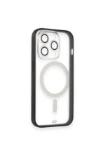 Uray store Apple iPhone 14 Pro Kılıf Grand Magneticsafe Kapak - Siyah - Görsel 5