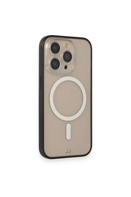 Uray store Apple iPhone 14 Pro Kılıf Grand Magneticsafe Kapak - Siyah