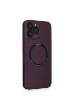 Uray store Apple iPhone 14 Pro Kılıf Jack Magneticsafe Lens Silikon - Mürdüm - Görsel 2