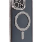 Uray store Apple iPhone 14 Pro Kılıf Joke Simli Magneticsafe Kılıf - Gri